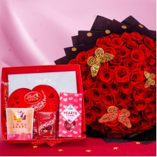 Bouquet Amour et Chocolat de Luxe